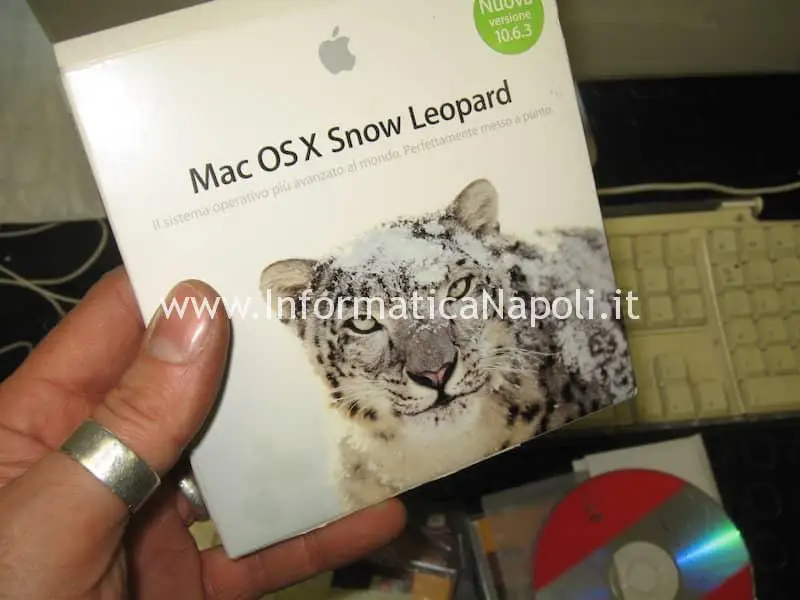 Installazione Mac OS X 10.6.8 snow leopard Mac 20 EMC 2105 vintage