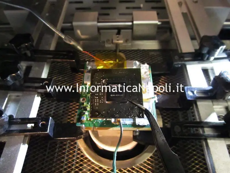 riparazione reballing Asus M50S scheda video mxm ii gf9500m 256mb