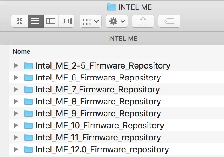 intel Me repository Bios Efi Mac iMac MacBook