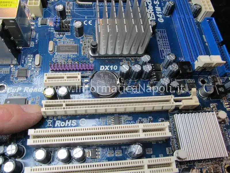 sostituzione riparazione MSI Aegis X3 slot PCI-e