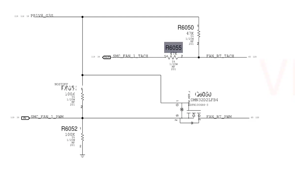 connettore tastiera Apple MacBook Pro 15 A1990 2018 2019 820-01041-A 820-01041-07 problemi fan