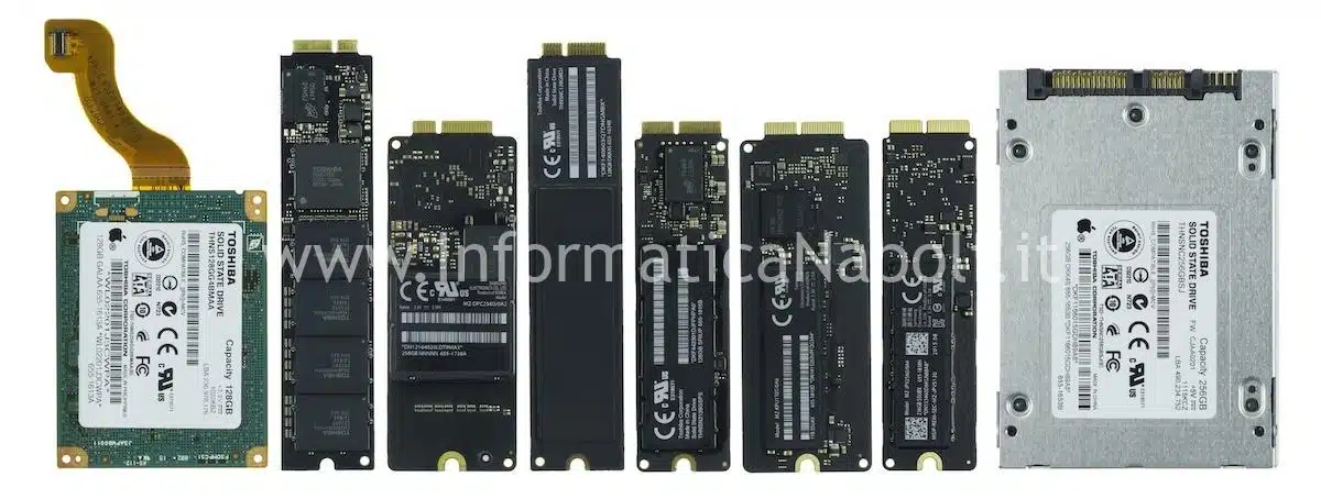 Connettori proprietari e generazioni di SSD Apple