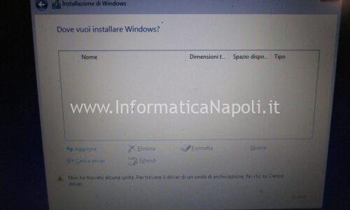 Problema installazione Windows HP 250 G8 non vede disco SSD