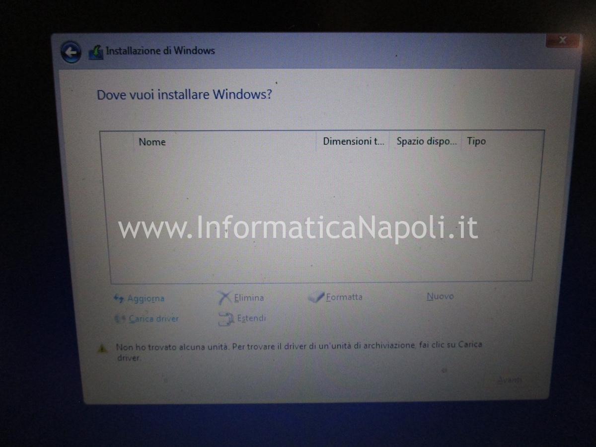 problema disco SSD non rilevato durante installazione windows 10 11 su HP 250 G8