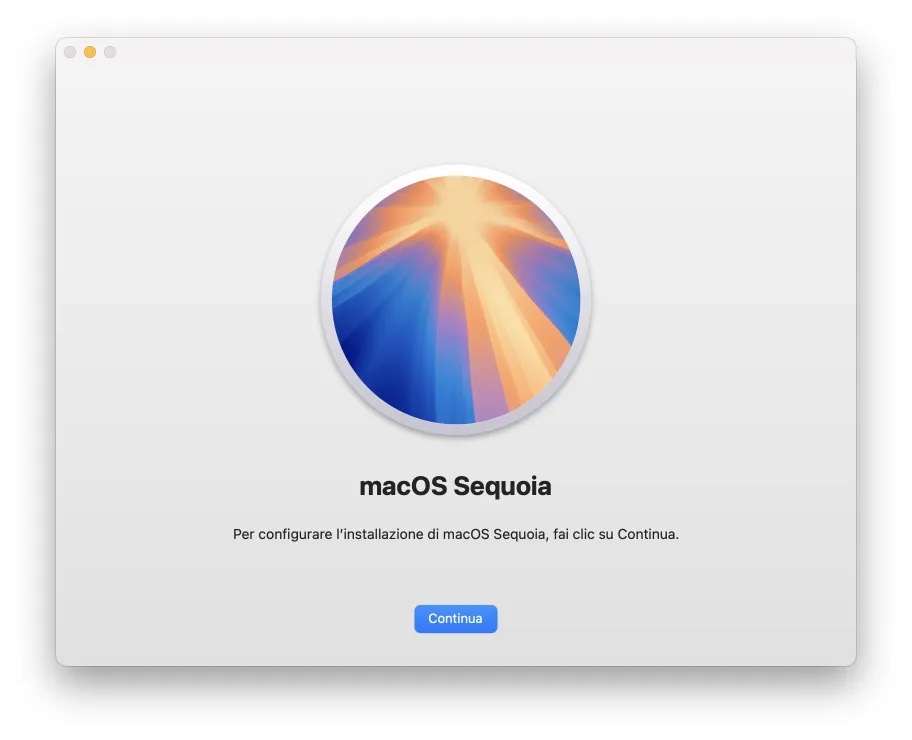 installazione sequoia macos 15 chiavetta USB