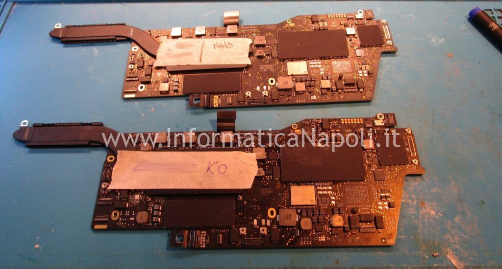 MacBook non si accende chip nand disco ssd da sostituire A2159 820-01598-A