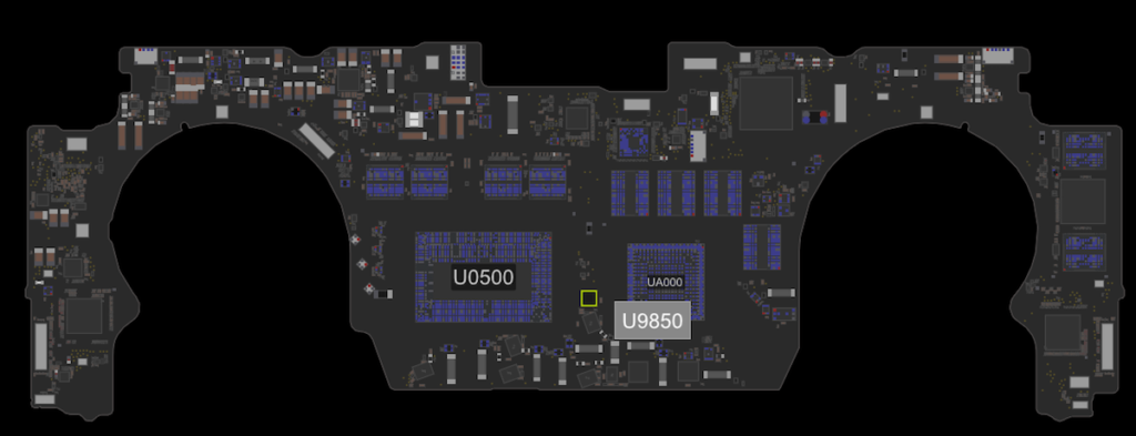 MacBook Pro A1707 nessuna immagine a schermo ma schermo illuminato 820-00928 eDP Mux