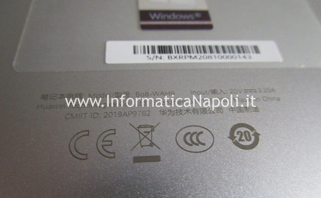 sostituzione porta ricarica Huawei MateBook D14 D15 sostituzione riparazione porta ricarica USB-C Type-C