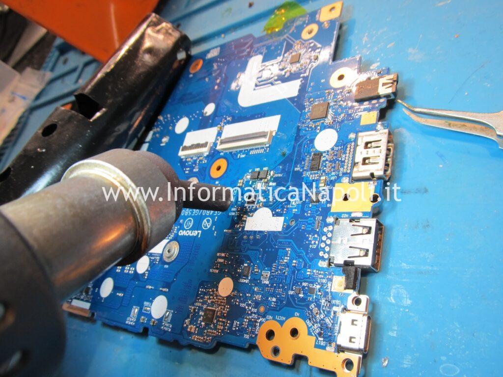 riparazione assistenza Lenovo ThinkPad E14 Gen 2 BQ25710 sostituzione chip ricarica